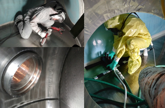 Ensa concluye con éxito el electropulido de un generador de vapor en Francia