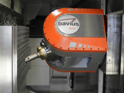 Cabezal de fresado bavius 'bmh' para más potencia, mayor dinámica, máxima rigidez y amortiguación