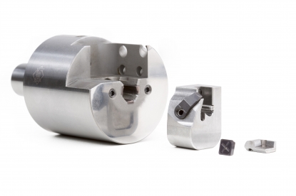 Sistema que facilita la configuración de escariadores exteriores con diámetros pequeños