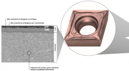 Plaquitas de corte de Cermet para mandrinado de precisión