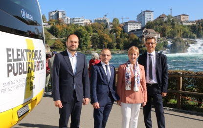 El Gobierno Vasco apoya el proyecto de autobús eléctrico de Irizar en Schaffhausen