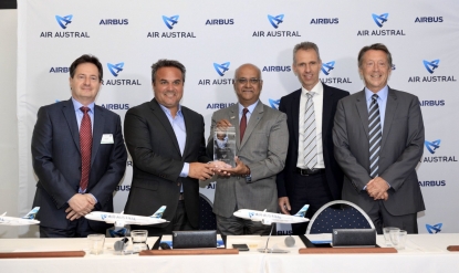 Airbus y Air Austral firman un acuerdo de compra de tres A220