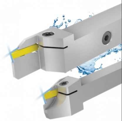 Portaplaquitas monobloque con dos salidas de refrigerante a alta presión