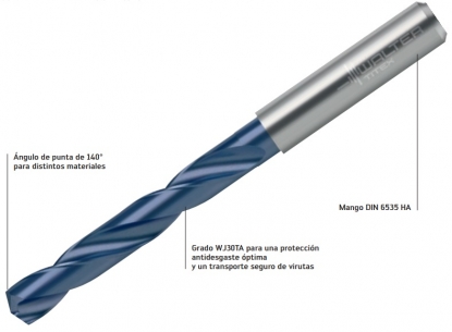 Brocas sin refrigeración interior para un mecanizado rentable de lotes pequeños y medianos