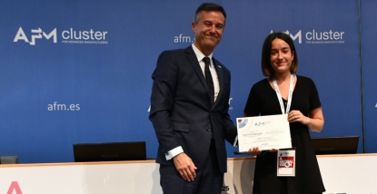 La investigadora de Ideko María García, premio a la mejor ponencia científica en el Congreso de Máquina-herramienta