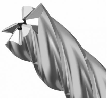 Fresa de mango de metal duro integral para el desbaste de aluminio a alta velocidad