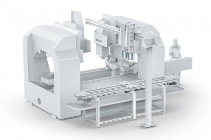 Mecanizado de piezas en una sola atada