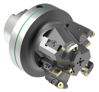 Herramienta de mandrinado complejo con plaquitas indexables ISO para mecanizar turbocompresores