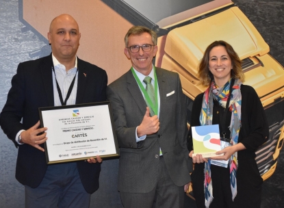 Premio “Marca de más Calidad y Servicio” para el Grupo Cartés en el II Congreso de Talleres de Vehículo Industrial