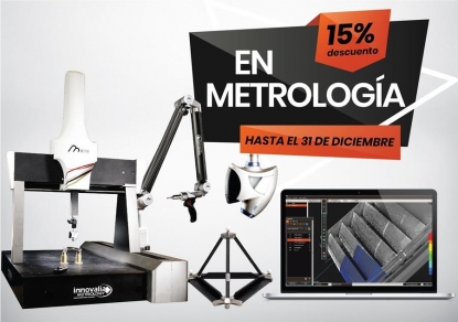 Innovalia Metrology ofrece un 15% de descuento en sus productos hasta el 31 de diciembre
