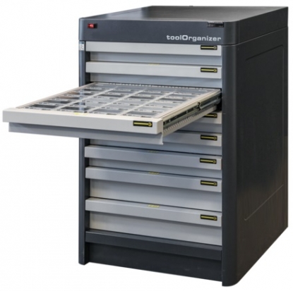 Armario para un almacenamiento y organización transparentes de herramientas y accesorios