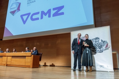 CMZ, galardonada con el Premio Empresa Bizkaia 2019 en la 26ª Gala Empresa&FP de Confebask