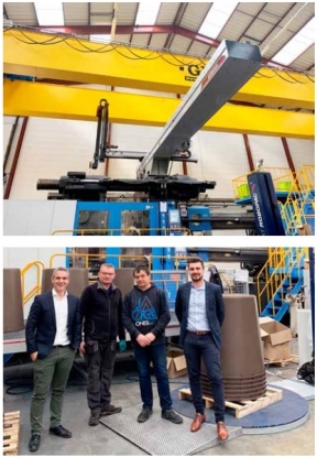 El robot más grande del Grupo Wittmann, adquirido por la empresa familiar francesa Belli