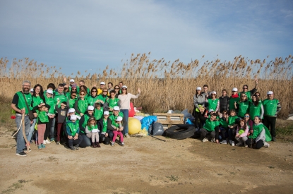 El Voluntariado Verde de Cicloplast organizó una actividad de sensibilización ambiental en el Delta del Llobregat