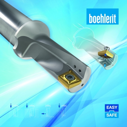 Boehlerit Quattrotec: aplicaciones inteligentes de torneado y taladrado con el nuevo sistema EasySafe