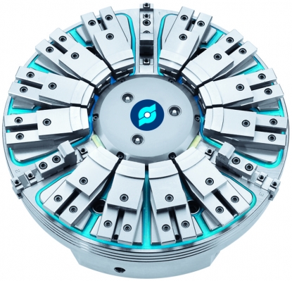 Chuck híbrido de 3 o 6 mordazas para tornos