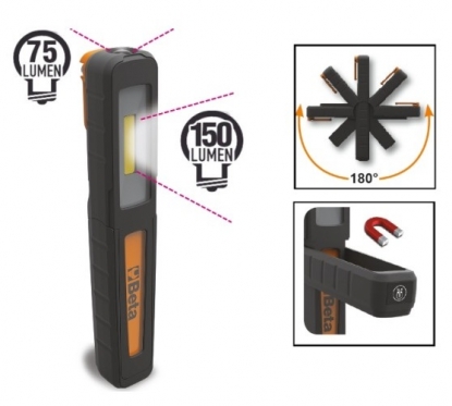 Lámpara recargable de bolígrafo, con emisión luminosa doble, de lámpara o linterna