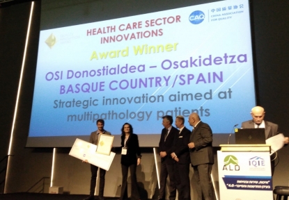 La competición internacional Quality Innovation Award - QIA 2019 reconoce a la OSI Donostialdea de Osakidetza