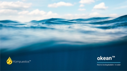 Kompuestos ofrece tres nuevos bioplásticos certificados totalmente biodegradables en agua