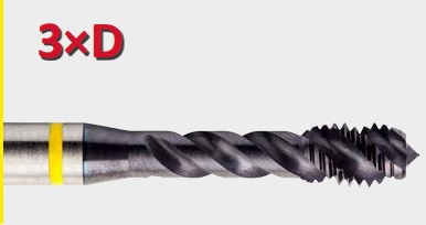 Machos de roscar con revestimiento superior de TiAlN para aceros estructurales, al carbono y de baja aleación