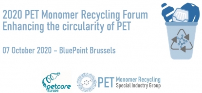 El Foro sobre Reciclaje de Monómeros de PET 2020 tendrá lugar el 7 de octubre en Bruselas