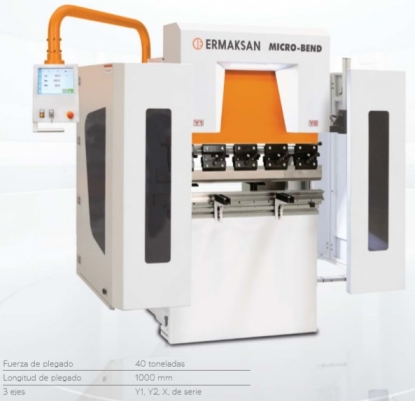 Prensa plegadora hidráulica CNC de pequeñas dimensiones y fácil instalación