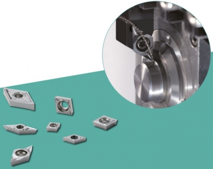 Plaquitas de metal duro con recubrimiento de PVD para mecanizado de piezas pequeñas