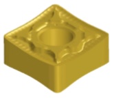 Geometría de plaquitas de ranurado para torneado de alto rendimiento de acero