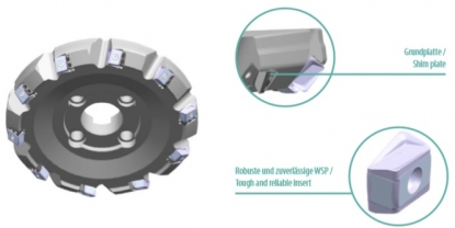 Herramienta de planeado para fresado pesado