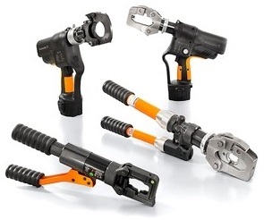 Herramientas para prensar y terminales para grandes secciones