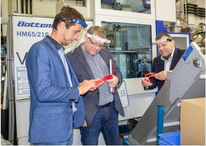 FT-TEC fabrica cierres de protectores faciales con tecnología de moldeo por inyección de Wittmann Battenfeld