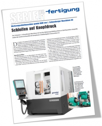 Una revista alemana prueba las capacidades de la afiladora/rectificadora de 5 ejes gemini NGM