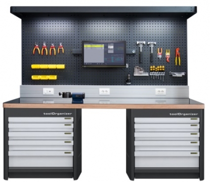 Banco de trabajo para el manejo económico de los datos de las herramientas