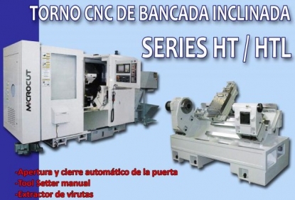 Tornos CNC de bancada inclinada de alta calidad
