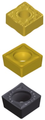 Geometrías principales para plaquitas intercambiables positivas de ranurado para acero inoxidable