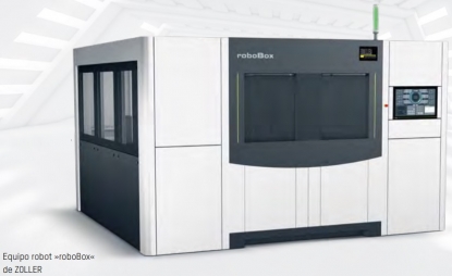 Equipo controlado por robot para la limpieza, el montaje, la medición y la refrigeración de herramientas