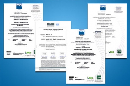 Las nuevas certificaciones consiguen reforzar los estándares de gestión de Marposs