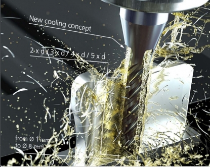 Fresa para pre-mecanizado y acabado de materiales difíciles