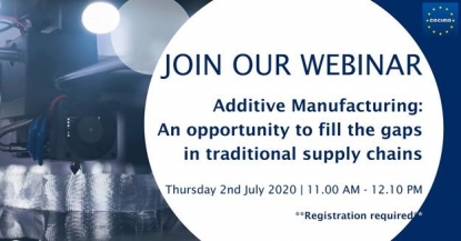 Cecimo organiza un 'webinar' sobre las oportunidades que ofrece la fabricación aditiva