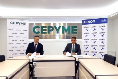 Aenor y Cepyme impulsarán la competitividad de las pymes españolas