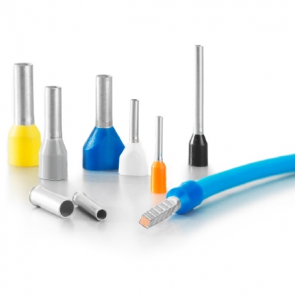Terminales tubulares con y sin collar de plástico