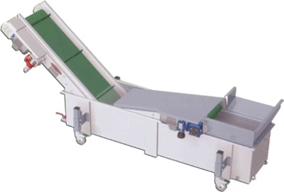 Cintas transportadoras con una balsa especial para la refrigeración y un dispositivo de drenaje