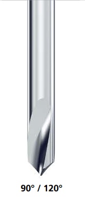 Broca de centrado sin recubrimiento con refrigeración exterior