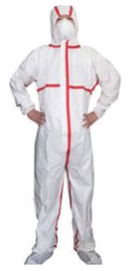 Mono de protección desechable antiestático con formación mínima de pelusa