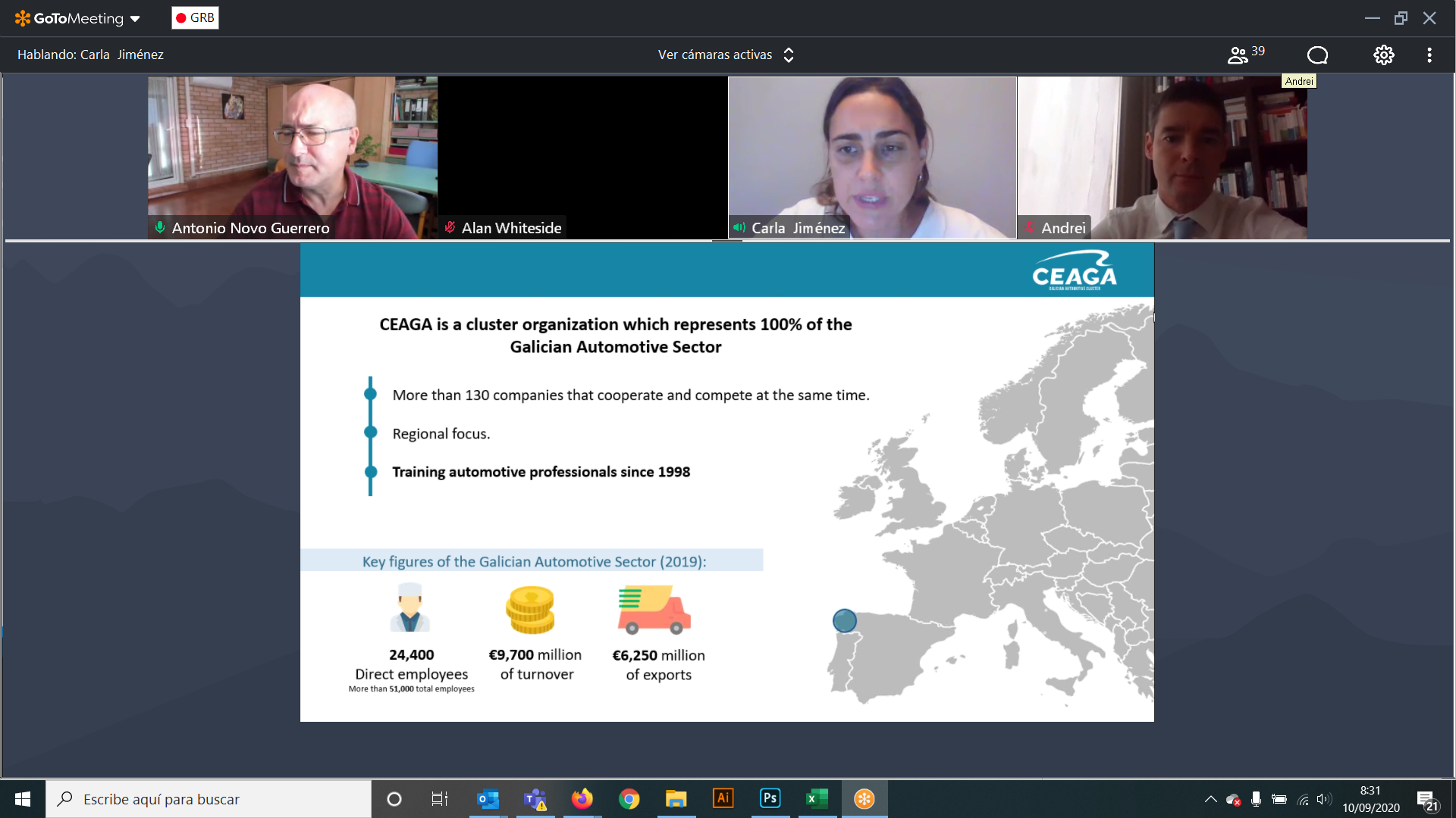 Ceaga invitada a presentar su visión sobre el rol de los clusters en el plan de recuperación de la Comisión Europea