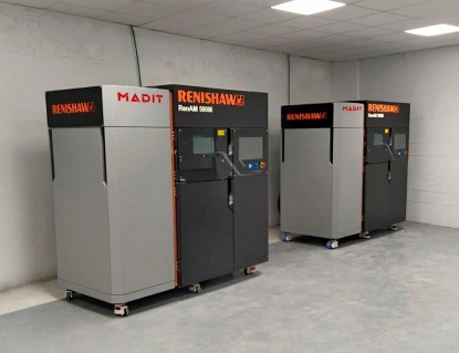 Madit Metal instala dos RenAM 500M de Renishaw para fabricación aditiva metálica