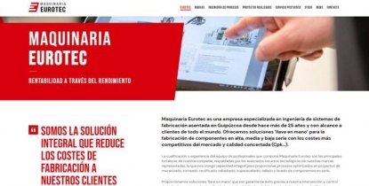 Maquinaria Eurotec lanza su nueva página web