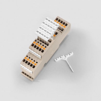 Señalización de bornes de dos pisos