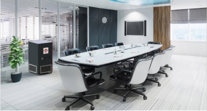 AmbiCube filtra los virus del aire de estancias cerradas