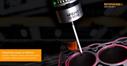 Renishaw organiza un 'webinar' sobre centrado e inspección de piezas en mecanizado para automoción
